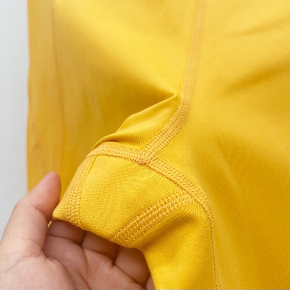 💛Girlfriend Collective Merigold Yellow High-Rise Cropped Leggings - Picture 6 of 8
